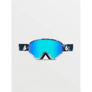 Gogle snowboardowe damskie/męskie Volcom YAE LAGOON TIE DYE/BLUE CHROME ochrona UV niebieskie (VG0722110)