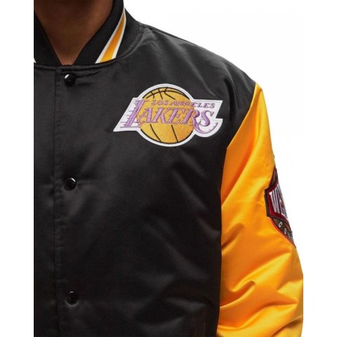 Kurtka Mitchell & Ness NBA Los Angeles Lakers Primetime Heavyweight Satin Jacket Vintage Logo Lakers JK8453-LALBLCK Kurtka Mitchell & Ness NBA Los Angeles Lakers Primetime Heavyweight Satin Jacket Vintage Logo Lakers JK8453-LALBLCK