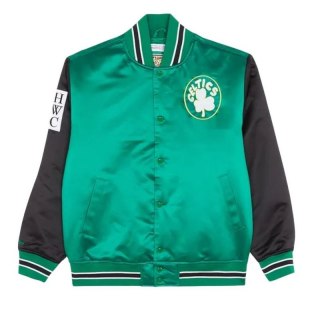 Kurtka Mitchell & Ness NBA Boston Celtics Primetime Heavyweight Satin Jacket Vintage Logo Celtics M JK8453-BCEKYGN