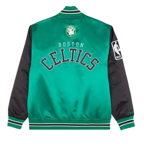 Kurtka Mitchell & Ness NBA Boston Celtics Primetime Heavyweight Satin Jacket Vintage Logo Celtics M JK8453-BCEKYGN Kurtka Mitchell & Ness NBA Boston Celtics Primetime Heavyweight Satin Jacket Vintage Logo Celtics M JK8453-BCEKYGN