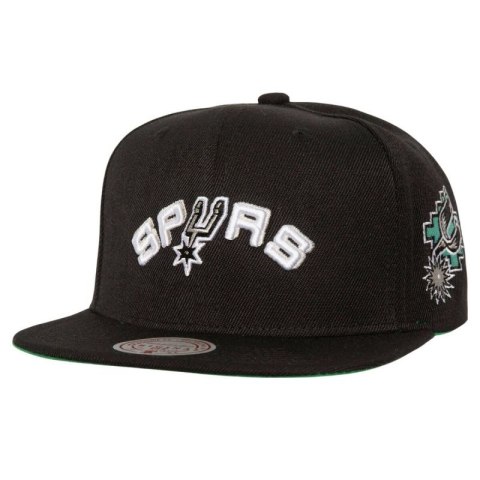Czapka z daszkiem Mitchell & Ness NBA San Antonio Spurs Triple Play Snapback HS8578-SASBLCK Czapka z daszkiem Mitchell & Ness NBA San Antonio Spurs Triple Play Snapback HS8578-SASBLCK