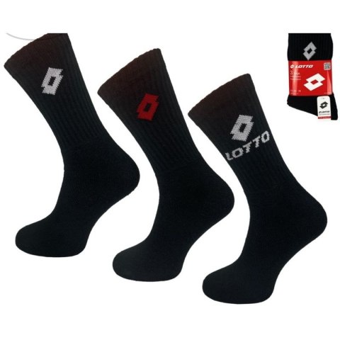 Skarpety Frotte LOTTO czarne 3 pary 069739 Skarpety Frotte LOTTO czarne 3 pary 069739