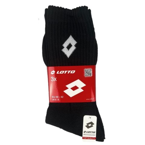Skarpety Frotte LOTTO czarne 3 pary 069739 Skarpety Frotte LOTTO czarne 3 pary 069739