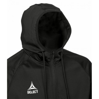 Bluza piłkarska treningowa rozpinana z kapturem SELECT Monaco czarna v24