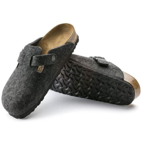 Klapki Birkenstock Boston FE Anthrazit 160371