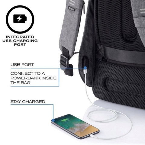 XD DESIGN PLECAK ANTYKRADZIEŻOWY BOBBY HERO SMALL SZARY P/N: P705.702