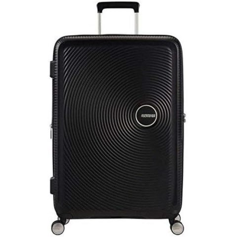 Walizka średnia American Tourister Soundbox EXP - bass black