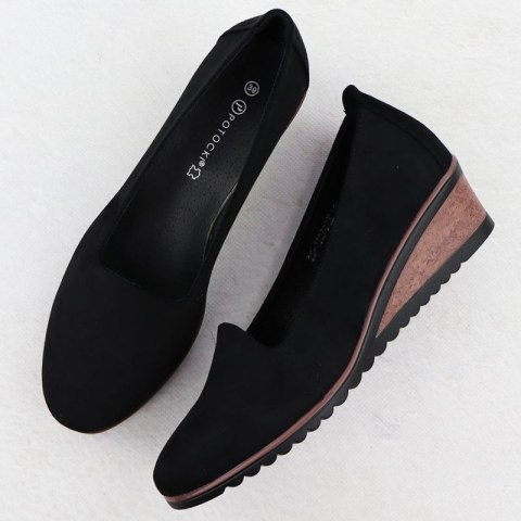 Półbuty na koturnie Potocki W SZ12276 WOL285A