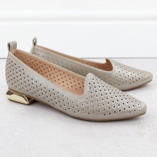Półbuty na ozdobnym obcasie Potocki W SZ12574 WOL290