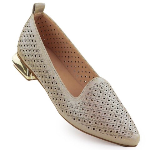 Półbuty na ozdobnym obcasie Potocki W SZ12574 WOL290