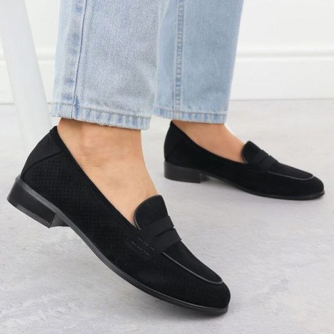 Półbuty zamszowe lordsy Potocki W SZ12585 WOL291A