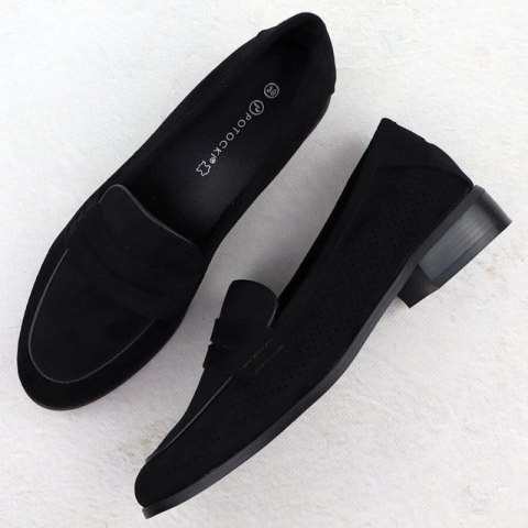 Półbuty zamszowe lordsy Potocki W SZ12585 WOL291A