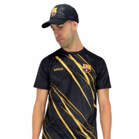 Czapka z daszkiem FC Barcelona bejsbolówka Cap Cross Black FCB 5001GEXNN