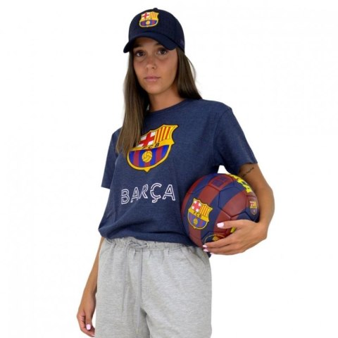 Czapka z daszkiem FC Barcelona bejsbolówka Cap Cross Black FCB 5001GEXNN