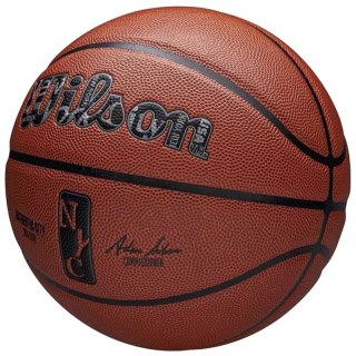 Piłka do koszykówki Wilson NBA Authentic City New York Ball WZ2016001XB