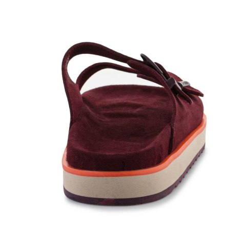 Klapki D.Franklin Nordic Sandal Buckle W DFSH405004-BURG