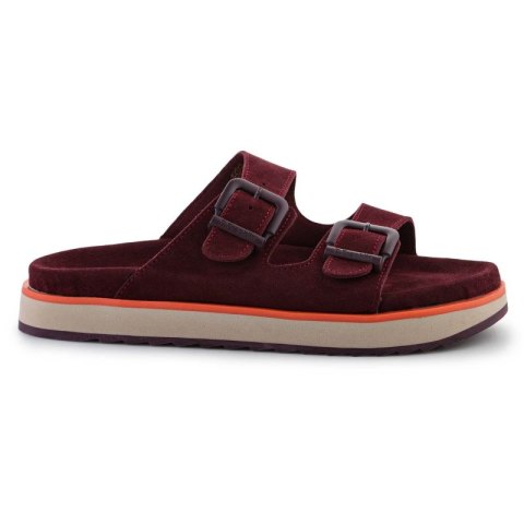 Klapki D.Franklin Nordic Sandal Buckle W DFSH405004-BURG