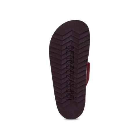 Klapki D.Franklin Nordic Sandal Buckle W DFSH405004-BURG