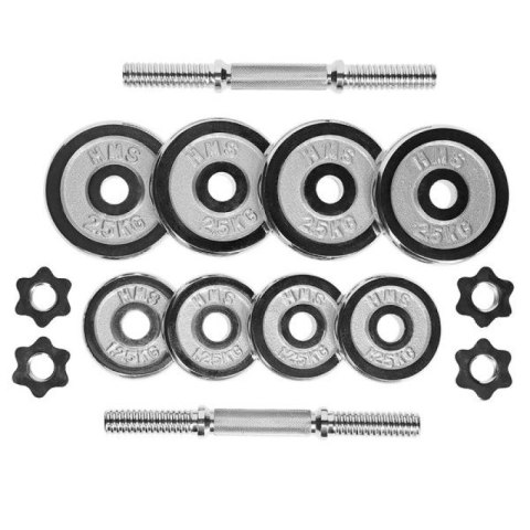 Sztangielki w walizce CHROME HMS 2x10kg STC20 Sztangielki w walizce CHROME HMS 2x10kg STC20