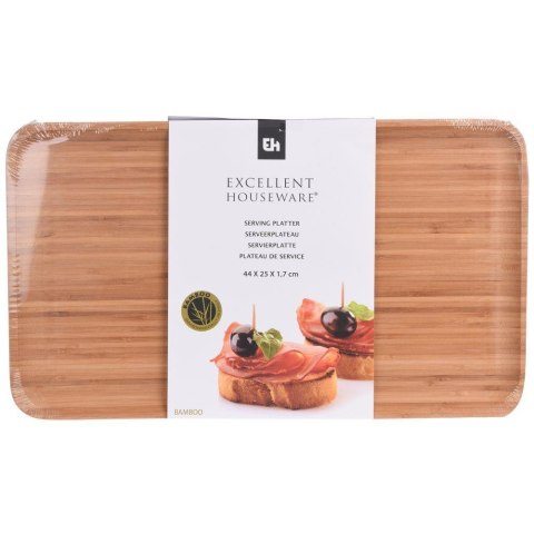 Talerz drewniany bambusowy prostokątny taca patera 44x25 cm
