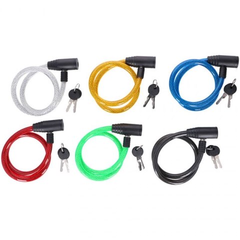 Zapięcie rowerowe Dunlop cable lock D12mm 65 cm ST 6ass 82646 Zapięcie rowerowe Dunlop cable lock D12mm 65 cm ST 6ass 82646