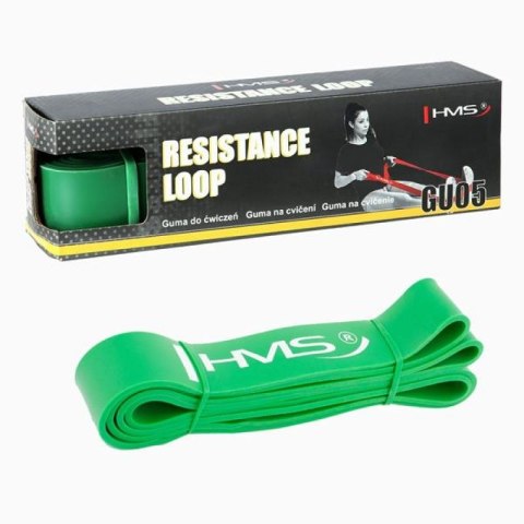 Guma do ćwiczeń HMS GREEN GU05 45x4,5x2080 mm Guma do ćwiczeń HMS GREEN GU05 45x4,5x2080 mm
