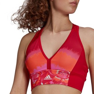 Stanik sportowy adidas Farm All-Over-Print Bra Top Aeroready W GM7144
