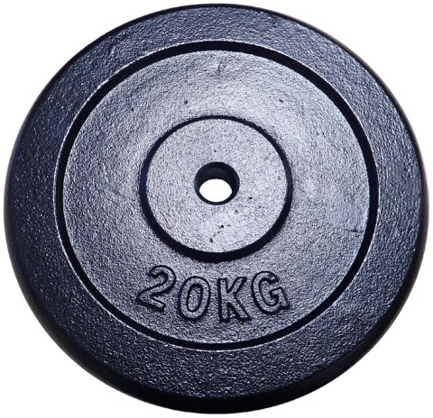 Obciążenie Talerz Żeliwny do Gryfów Ćwiczeń KUBISPORT 20 kg 25 mm Obciążenie Talerz Żeliwny do Gryfów Ćwiczeń KUBISPORT 20 kg 25 mm