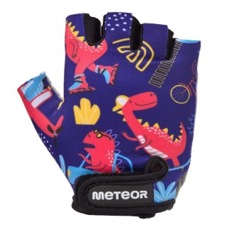 Rękawiczki rowerowe Meteor Kids Dino cars Jr 17389 roz. XS
