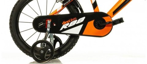 Rowerek Rower Dziecięcy dla Dzieci Chłopca z Bocznymi Kółkami DINO 14" Rowerek Rower Dziecięcy dla Dzieci Chłopca z Bocznymi Kółkami DINO 14"