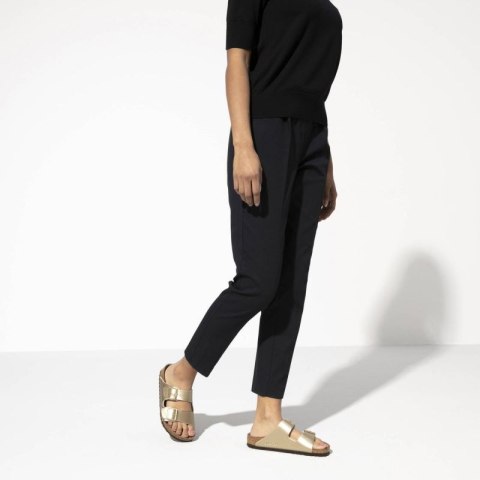 Klapki damskie Birkenstock Arizona Birko-Flor Gold złote regular szerokie (1016110)