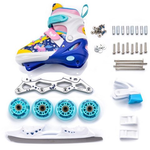Rolki Meteor 4w1 Unicorn L 38-41 10146