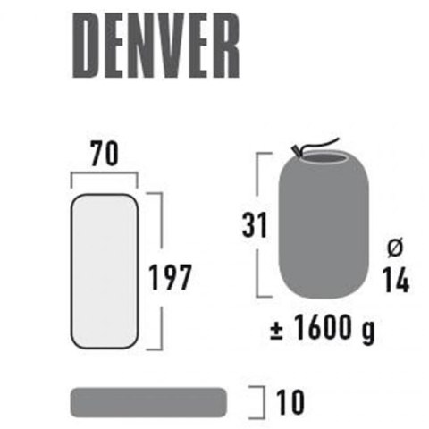 Materac High Peak Denver 197x70x10 41027 Materac High Peak Denver 197x70x10 41027