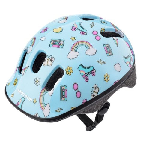 Kask rowerowy Meteor KS06 Rainbow Jr 17434 r.XS 44-48 cm Kask rowerowy Meteor KS06 Rainbow Jr 17434 r.XS 44-48 cm
