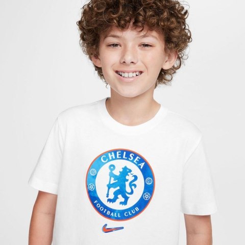 Koszulka Nike Chelsea FC Crest Tee Jr HM9485-100 Koszulka Nike Chelsea FC Crest Tee Jr HM9485-100