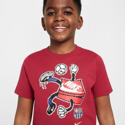 Koszulka Nike FC Barcelona Character Tee Jr FZ0173-620 Koszulka Nike FC Barcelona Character Tee Jr FZ0173-620