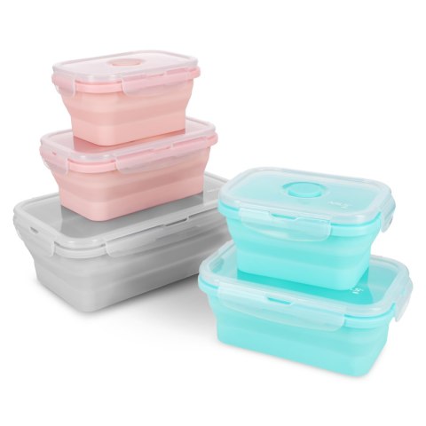 NC4105 POJEMNIK/LUNCH BOX SKŁADANY RÓŻOWY 355ML NILS CAMP