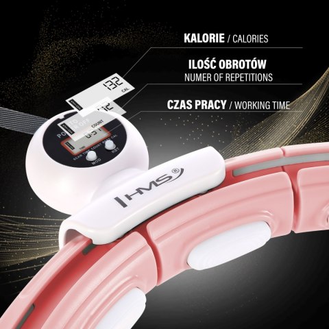 HHM15 HULA HOP PINK Z MAGNESEM I OBCIĄŻNIKIEM + LICZNIK HMS HHM15 HULA HOP PINK Z MAGNESEM I OBCIĄŻNIKIEM + LICZNIK HMS