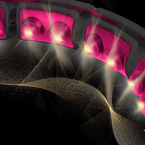 HHM16 HULA HOP BLACK/PINK Z MAGNESAMI I OBCIĄŻNIKIEM + LICZNIK HMS HHM16 HULA HOP BLACK/PINK Z MAGNESAMI I OBCIĄŻNIKIEM + LICZNIK HMS