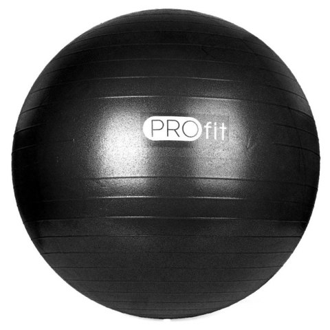 Piłka gimnastyczna PROfit 85cm czarna z pompką DK2102