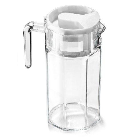 Dzbanek szklany do wody kompotu napojów lemoniady z uchwytem i pokrywką 1,5 l Dzbanek szklany do wody kompotu napojów lemoniady z uchwytem i pokrywką 1,5 l