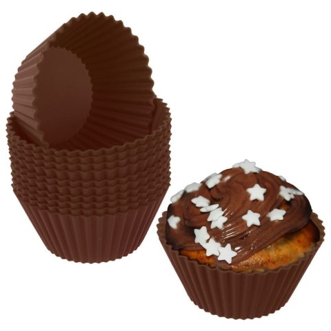 Forma silikonowa do pieczenia muffinek babeczek na muffinki foremki 12 sztuk Forma silikonowa do pieczenia muffinek babeczek na muffinki foremki 12 sztuk