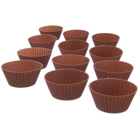 Forma silikonowa do pieczenia muffinek babeczek na muffinki foremki 12 sztuk Forma silikonowa do pieczenia muffinek babeczek na muffinki foremki 12 sztuk