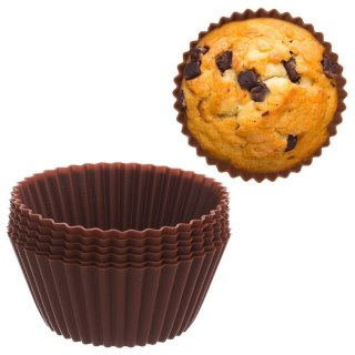 Forma silikonowa do pieczenia muffinek babeczek na muffinki silikonowa foremki 6 sztuk