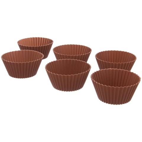 Forma silikonowa do pieczenia muffinek babeczek na muffinki silikonowa foremki 6 sztuk Forma silikonowa do pieczenia muffinek babeczek na muffinki silikonowa foremki 6 sztuk