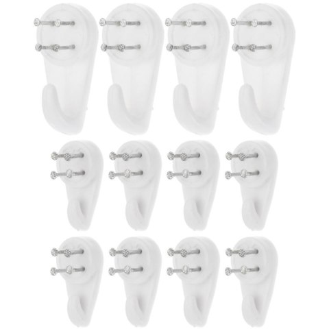 Haczyk szpilkowy wieszak do betonu drewna ściany zawieszka zestaw 12 sztuk