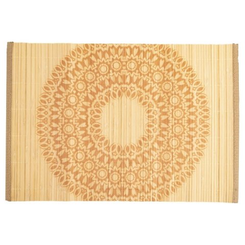 Mata kuchenna na stół bambusowa zwijana mandala zestaw 4 szt. 30x45 cm