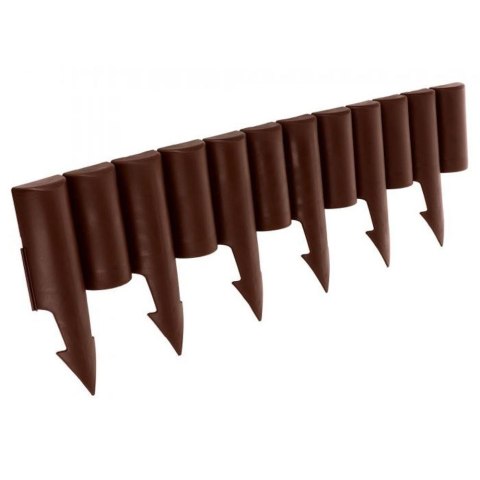 Palisada płotek ogrodowy obrzeże do grządek trawnika border brązowy 25 cm Palisada płotek ogrodowy obrzeże do grządek trawnika border brązowy 25 cm