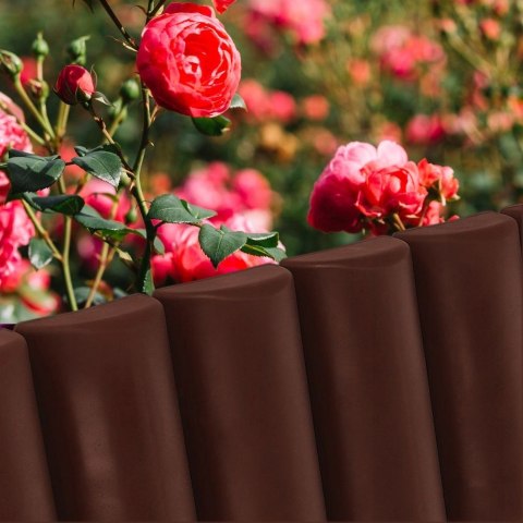 Palisada płotek ogrodowy obrzeże do grządek trawnika border brązowy 25 cm Palisada płotek ogrodowy obrzeże do grządek trawnika border brązowy 25 cm