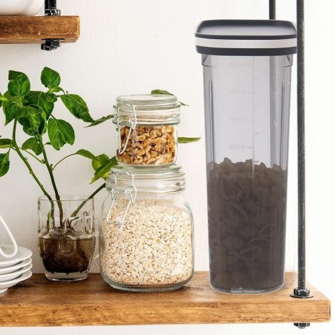 Pojemnik na produkty sypkie z dozownikiem i miarką 4 l Pojemnik na produkty sypkie z dozownikiem i miarką 4 l